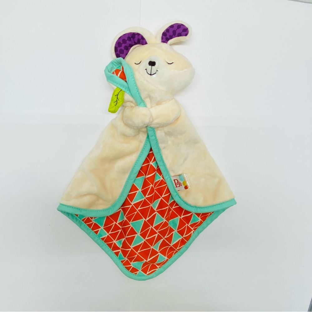 B Baby Bunny Lovey Security Blanket Sleepy Bunny Rabbit Toy Stuffed Animal